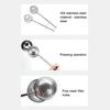 Tea Strainer Stainless Steel Double Layer Fine Filter with Long Handle Dishwasher Safe Tea Infuser for Brewing Tea And Herbs