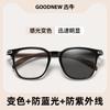 Photosensitive Color-Changing Anti-Blue Glasses For Men, Anti-Radiation Trend Tr Ultra-Light Anti-Ultraviolet Flat Glasses For Women
