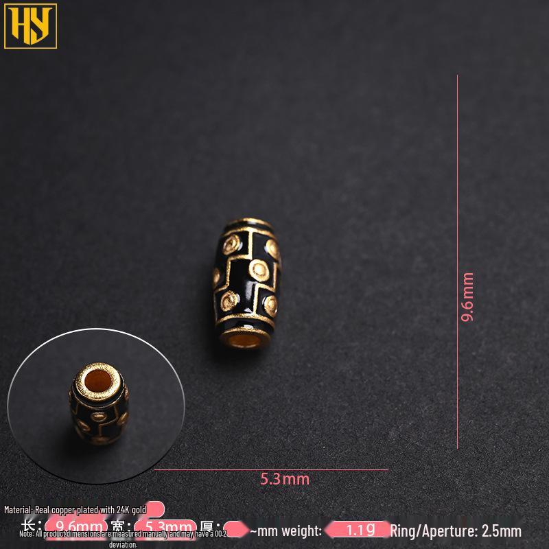 Тибетский Дзи Девятиглазый Подвеска Медный Посеребренный Разделитель Клоазоне для Браслетов DIY