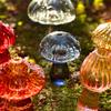 Colourful Mushroom Vase Plant Glass Plant  Bud Vase Decoration Garden Glass Aromatherapy Vase Living Room Desktop Combination