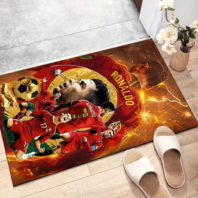 1pc Number 7 Soccer Design Printed Area Rug Carpet for Bedroom Living Room Home Decor Rugs Mat Non Slip Mat Rug for Bedside