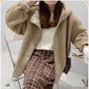 Plush Jacket, Thickened, Hooded Jacket, Women's, Outerwear, Loose, Warm, Casual Jacket, Top