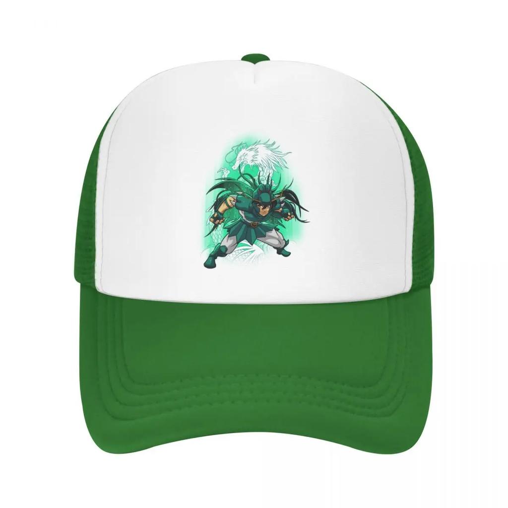Custom Shiryu Of Dragon Trucker Hat Adult Saint Seiya Knights Of The Zodiac Adjustable Baseball Cap Women Unisex Hip Hop Dad Hat