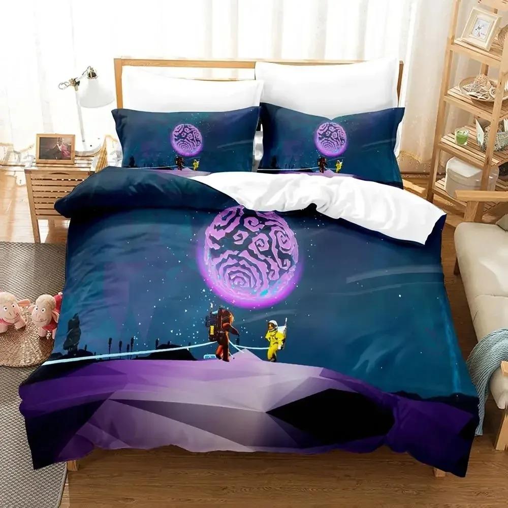 Astroneer Bedding Set Single Twin Full Queen King Size Bed Set Adult Kid Bedroom Duvet cover Sets 3D Print Game bed sheet set