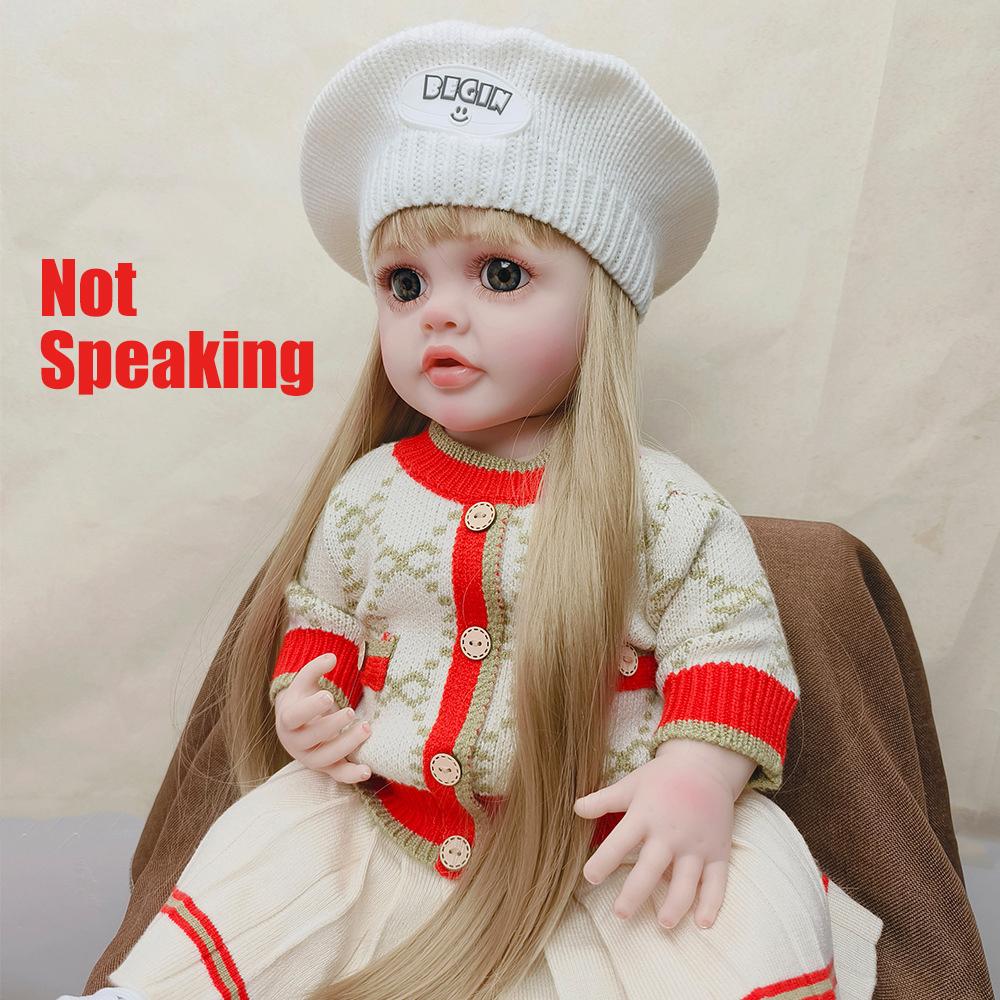 

Симуляция Кукла-младенец Кукла Светлые волосы Девочка Игрушка Подарок Кукла реборн 55cm бежевый/красный