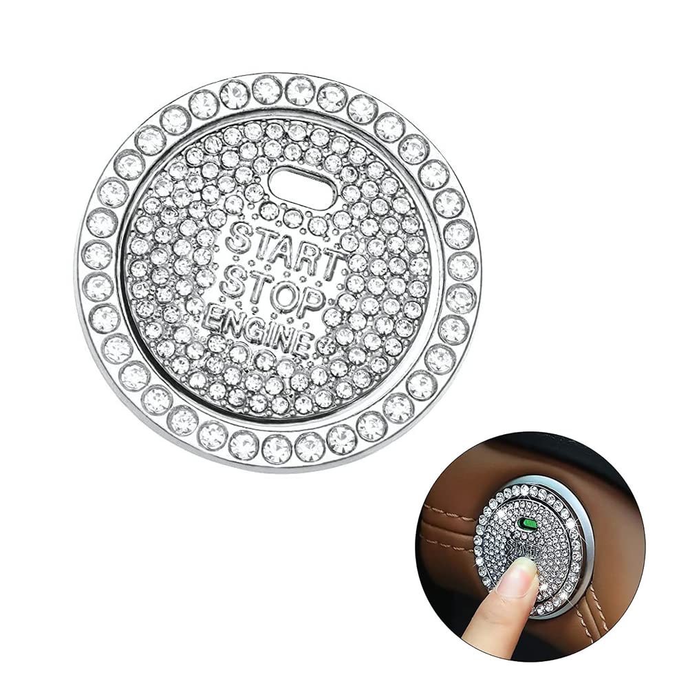 

Samcos Кнопка запуска двигателя со стразами, кольцо накладка кнопки стартера