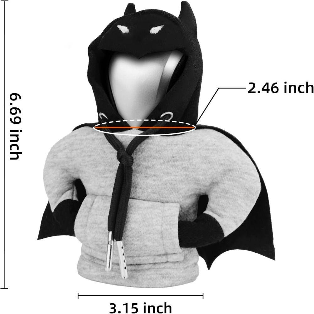 Plush Bat Shift Lever Collars Hoodie Durable Change Lever Cover Soft Gear Shift Knob Hoodie Car
