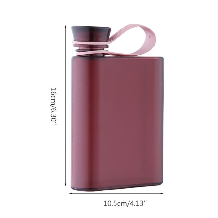 Plastic Material A5 Paper Water Bottles Flat Cup 500ML 2 Colors to Choose Kettle