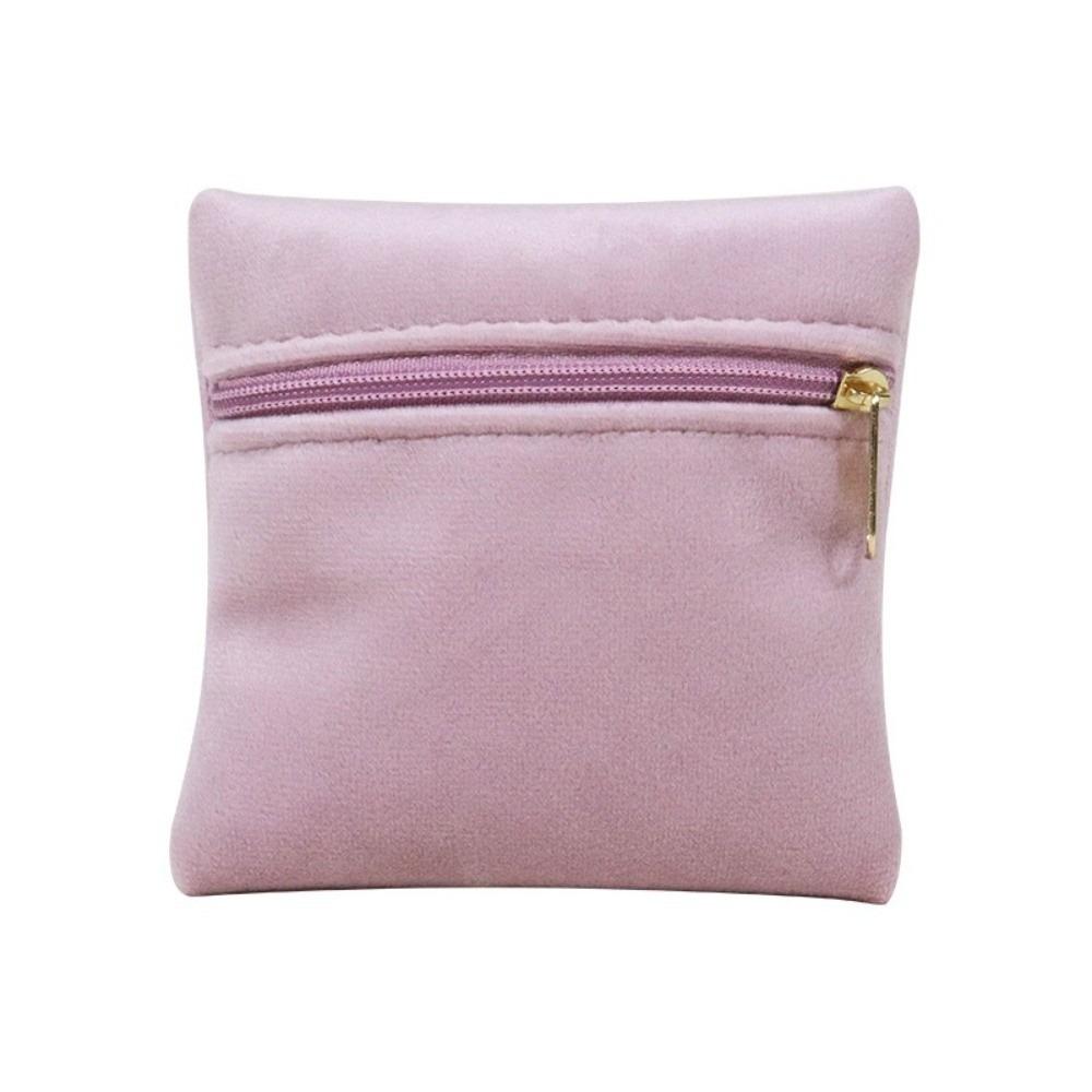Double-Sided Zipper Jewelry Pouch Zipper Closure Jewelry Storage Bag  Jewelry Packaging