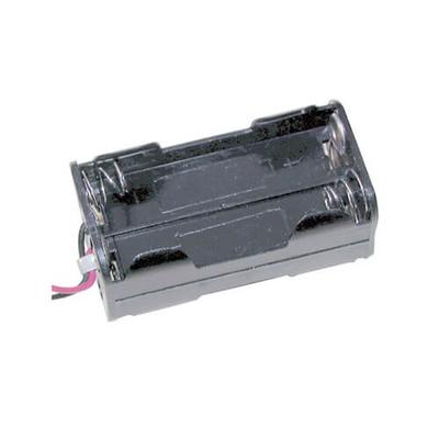 Quadratischer Polypropylen-Batteriehalter (4xAA)