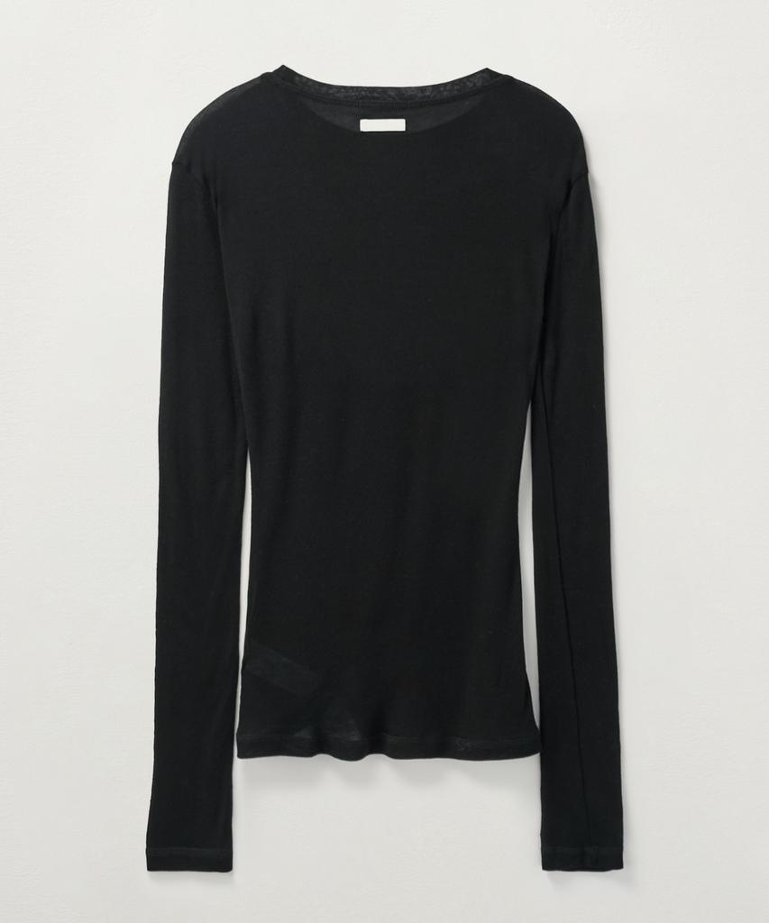 Seteo (W) Slim Fit Layered Long Sleeve Black
