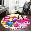 Popple Characters,Popple Friends Chair Mat Round Rug Office Carpet, Non Slip, Suitable for Living Rooms, Bedrooms,Decor1205758a