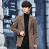 Coat Woolen Coat Short Slim Fit Thickened Korean Version of Youth Velvet Nizi Trench Coat Trend Winter