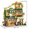 Série Ville Vue de Rue Modulaire Style Tropical Coin Café Magasin de Boissons Rétro MOC Architecture Briques de Construction pour Enfants