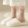 3/5/10 Pairs Women Thicken Warm Wool Socks Winter Boot Solid Color Fluffy Mid Tube Female Comfortable Home Sleep Soft Floor Sock