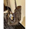 Lazy Leopard Large Capacity Versatile Canvas Shoulder Bag