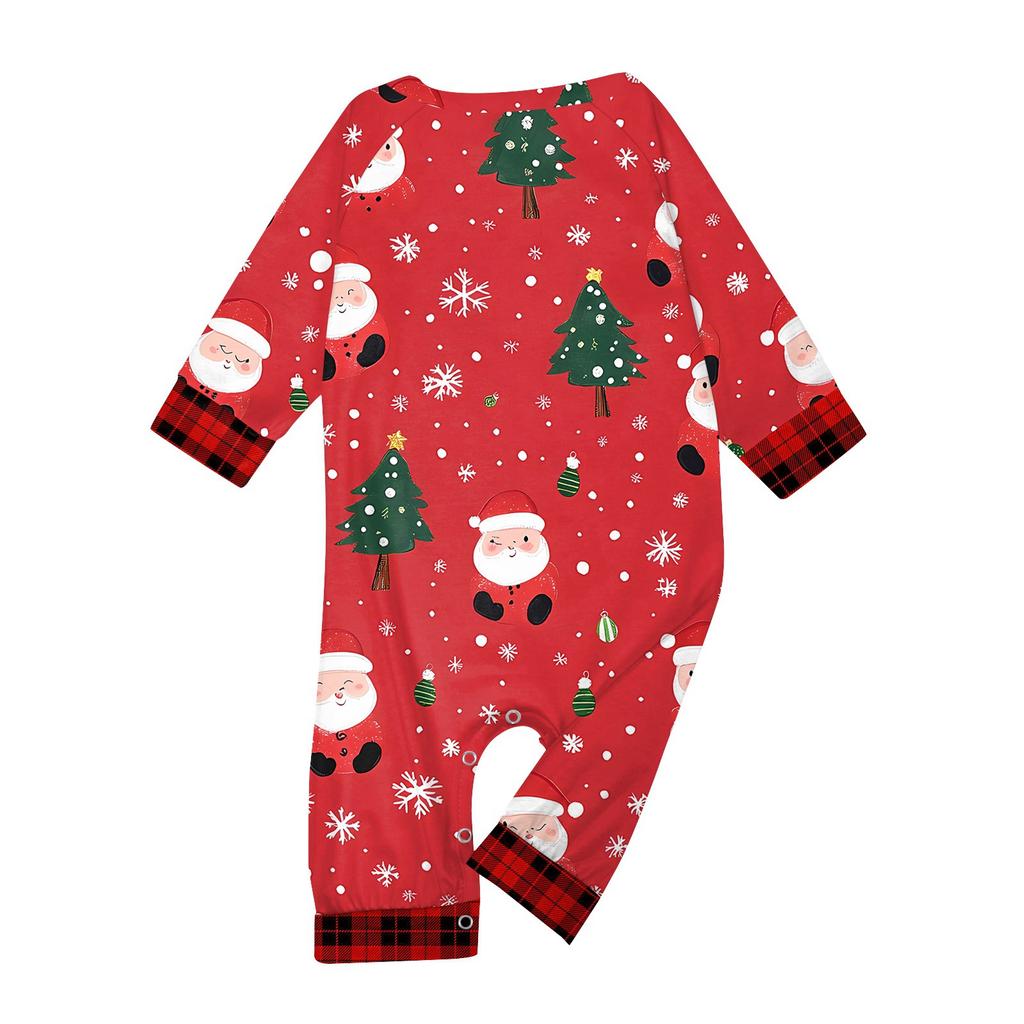 Christmas Prints Family Matching Long Sleeve Tops+Pants Set Family Matching Sets