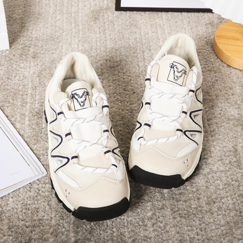 Casual Thick Bottom Elevated Increase Round Head Sneakers 2024 New Fashion Simple All-match Color Matching Women Shoes Spring