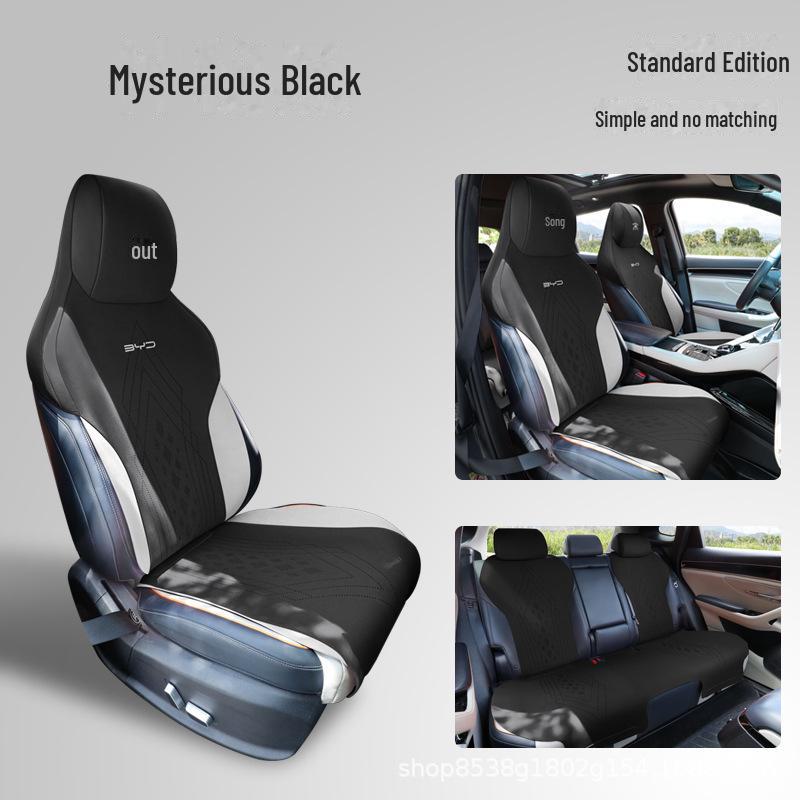BYD Song Plus Suede Seat Cover: Breathable, Ventilated, Temperature-Controlled Cushion for All Seasons