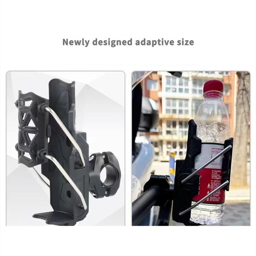 

Adjustable Motorcycle Handlebar Drink Cup Holder Mount Water Bottle For ATV Bike