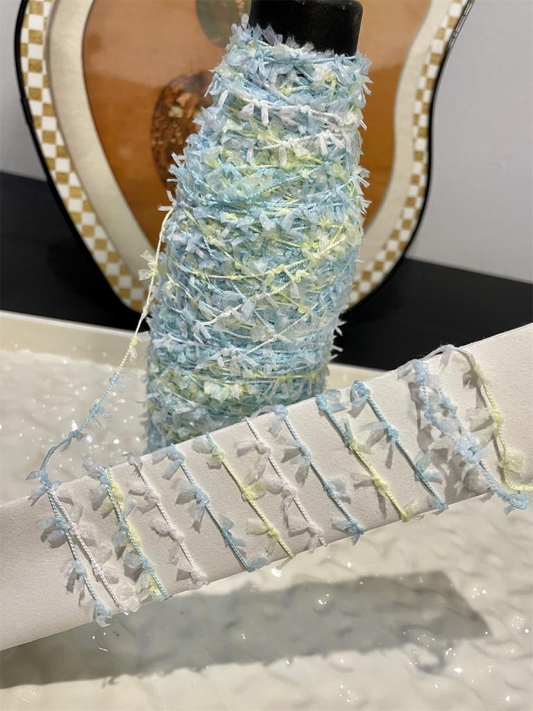 100g/roll Fancy Butterfly Knitting Yarn Special Paper Scraps Polyester Yarn Handmade DIY Knitting Crochet Scarf Bag Glove Wiring