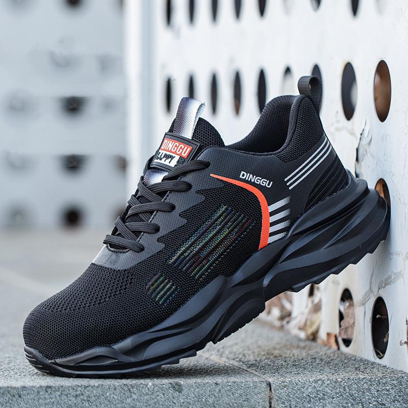 Men Casual Breathable Steel Toe Cap Work Safety Shoes  Designer Summer Safe Boots Outdoors Worker Security Footwear Protect