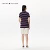 Tommy Hilfiger Women's Striped V-Neck Pique Polo Shirt