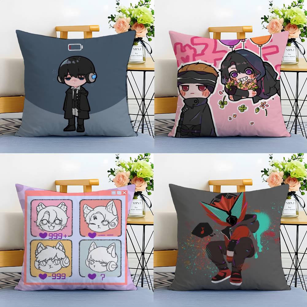 K-Kamen Rider-MT Cute Cartoon Pillow Case Printing Pillowcase Living Room Sofa Cushion Cover Bedroom Room Decor