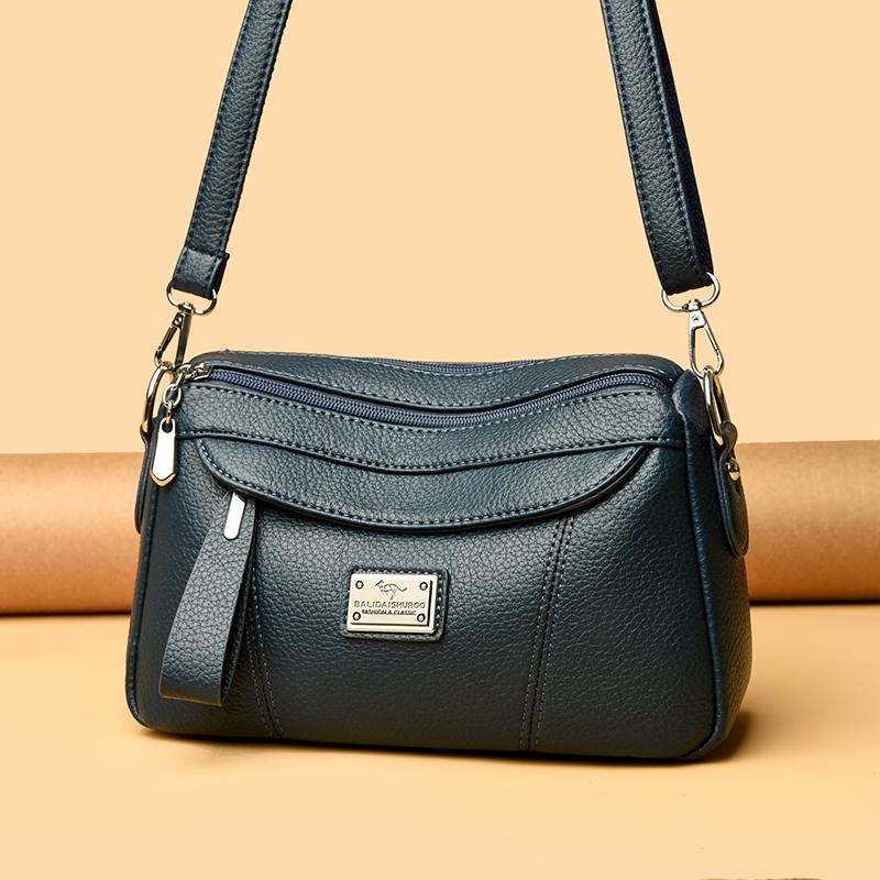 High Quality Soft Leather Women's Handbags Luxury Designer Female Boston Bag Luxury Large Capacity Shoulder Bags Sac A Main