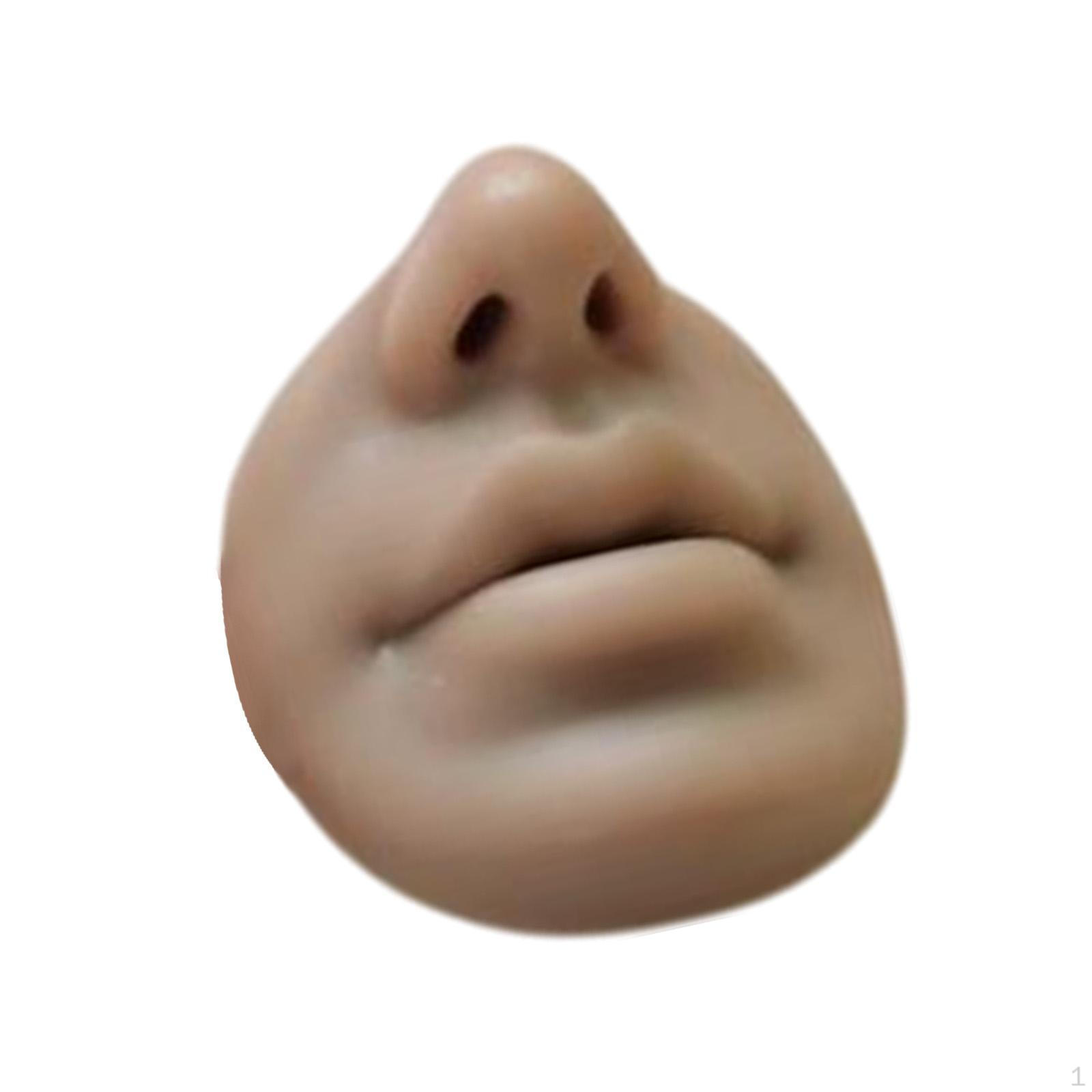 

- Модель с носовыми губами демонстрирует ложные ноздри для художественной росписи лица Black Skin