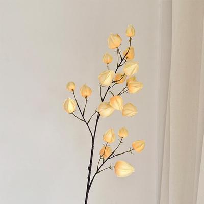 60cm Künstliche Lampionblume Simulation Dekorative Künstliche Lampionfrüchte Sträuße Lange Zweige Plastik Kunstblume