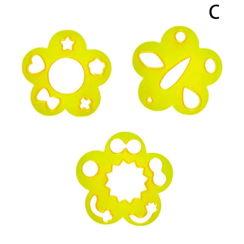 Kitchen Embossing Rice Seaweed Maker Making Decoration Device DIY Ball Molds Moulds 2/3/4Pcs Bento Cutter Cartoon Gadgets Sushi