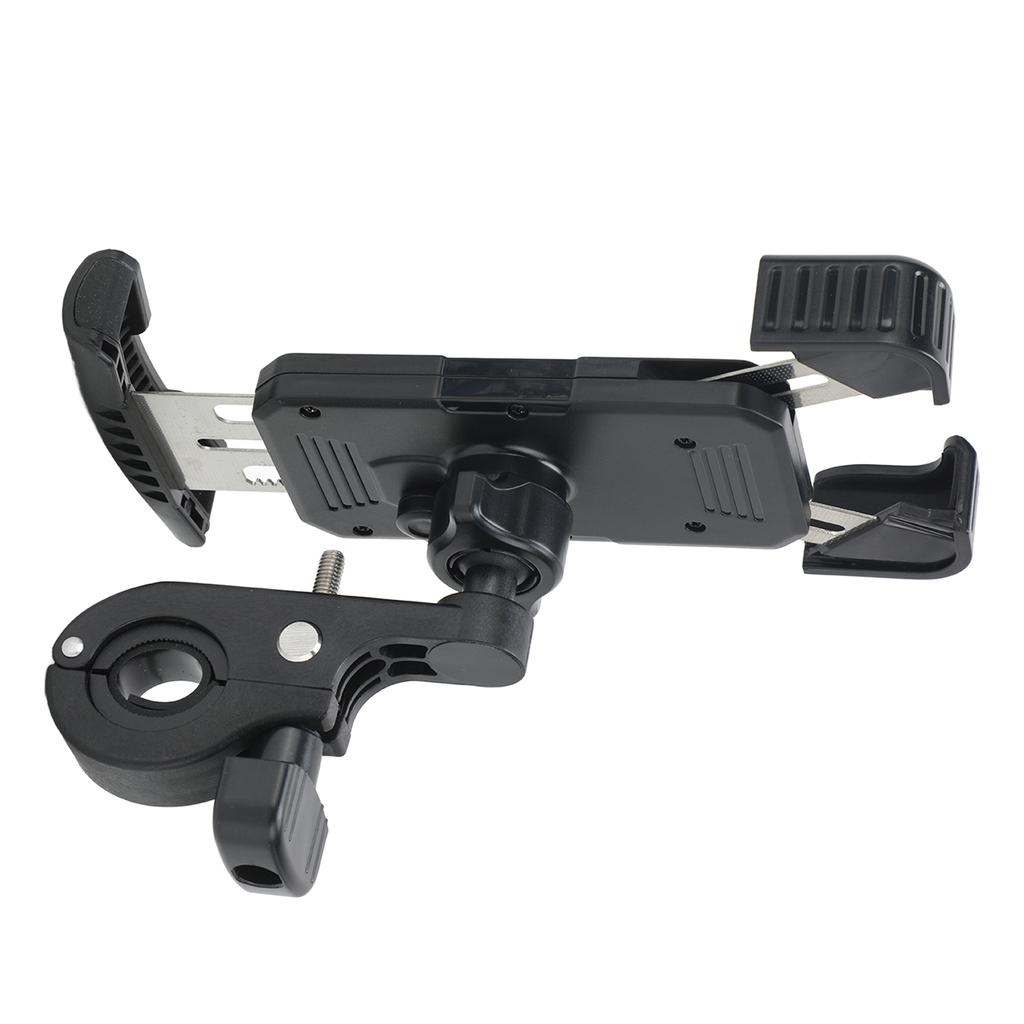 Bike Phone Holder Mount Shockproof Mobile Phone Navigation Bracket for Motorcycle Electric Bicycle Black