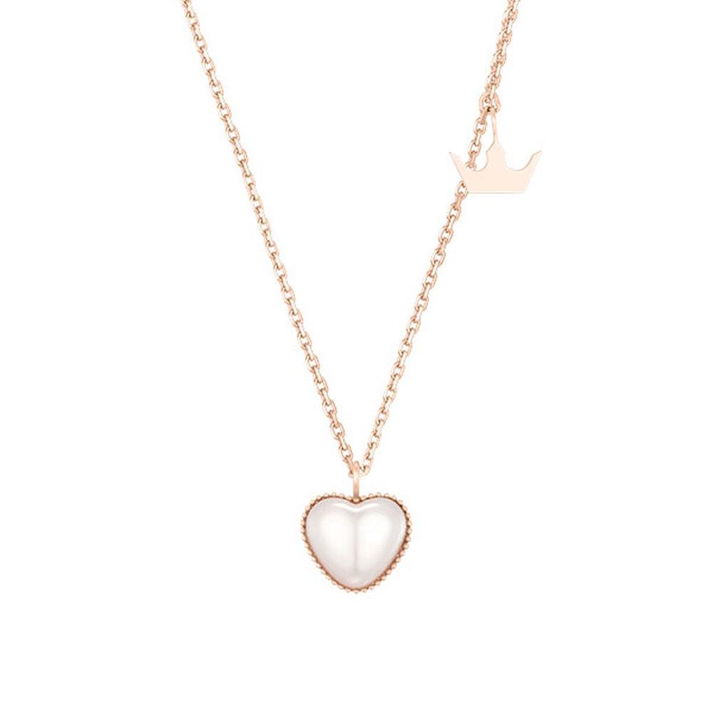 Mariel Pearl Heart Necklace (Jjljni4Bf387Sr420)