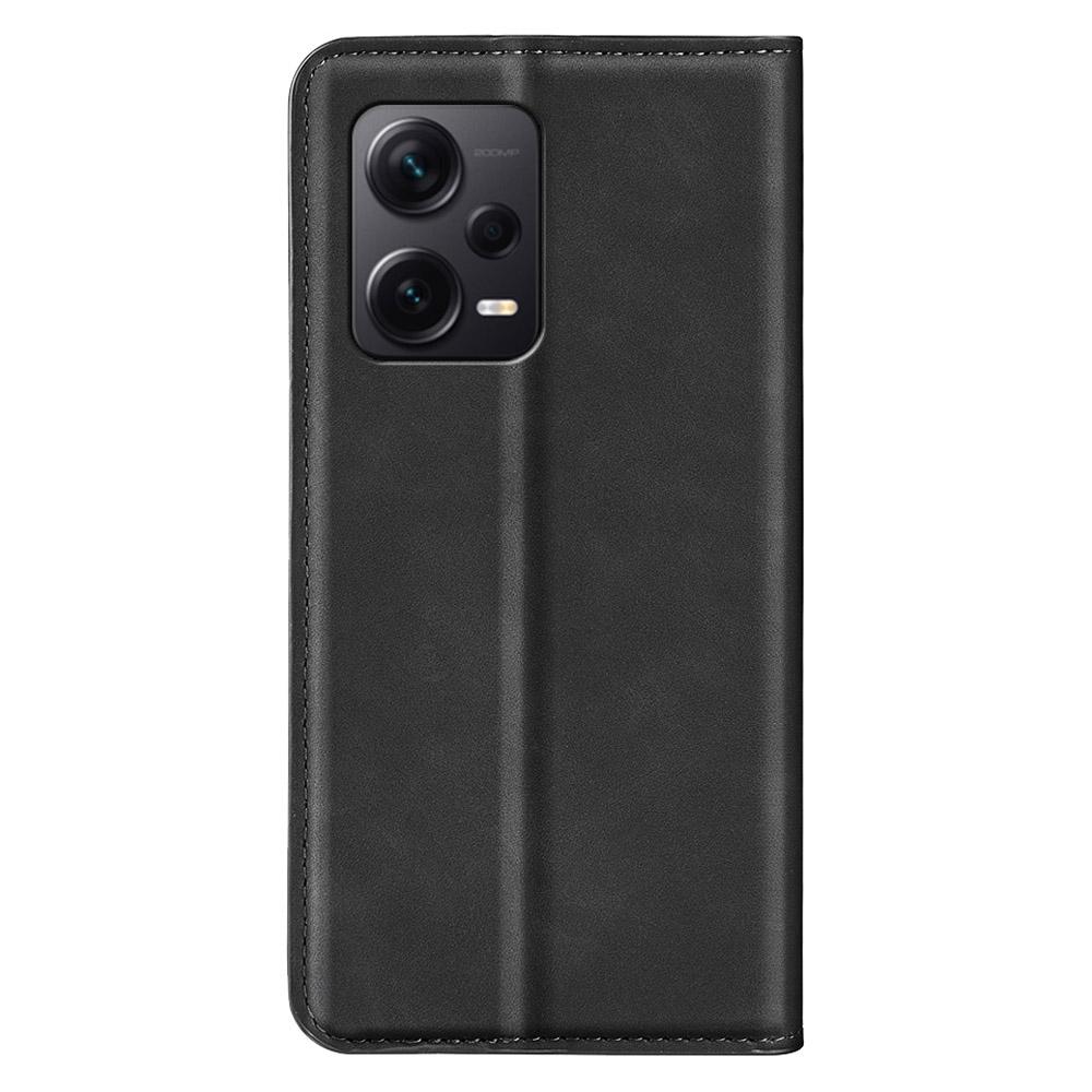 For Xiaomi Redmi Note 12 Pro+ 5G PU Leather Flip Stand Phone Cover Skin-touch Wallet Case