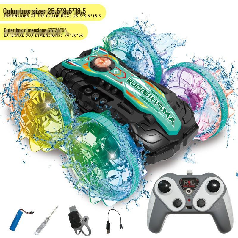 Amphibious Double-Sided Stunt RC Car: Drift, Roll & Climb On Land & Water