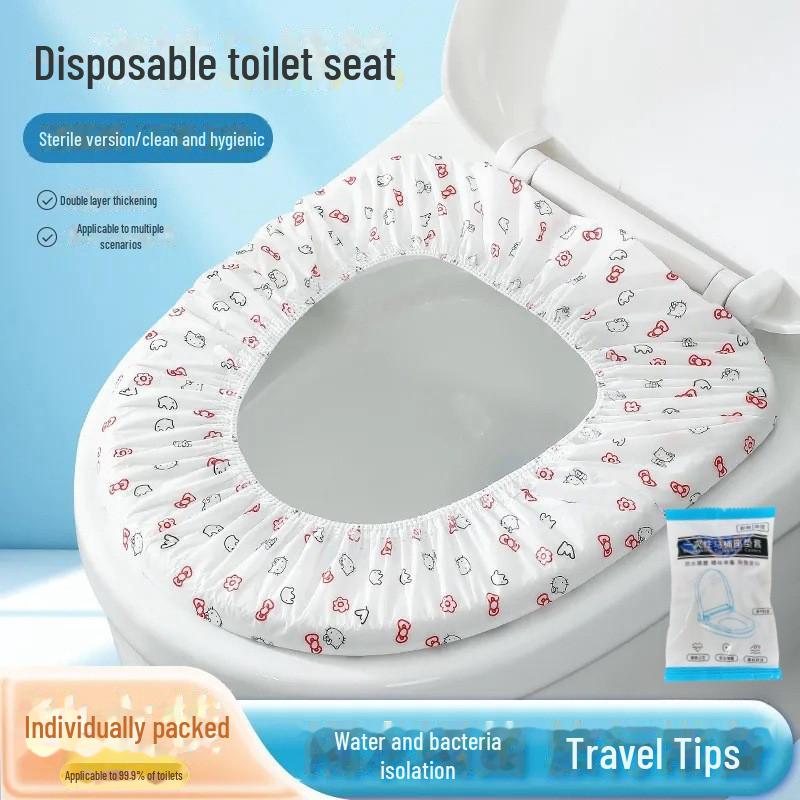 Xishidun Thick Disposable Non-Woven Toilet Seat Cover - Portable Four Seasons Travel Mat