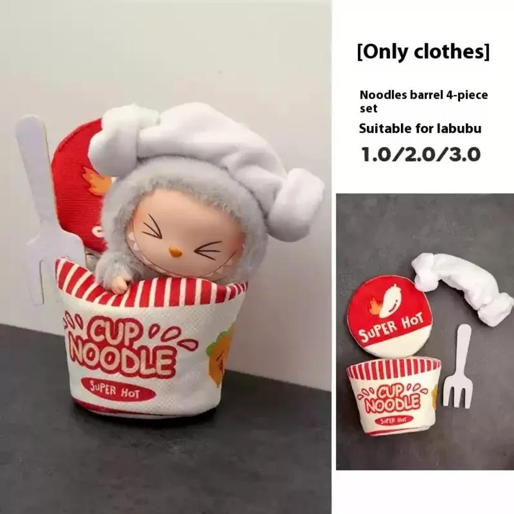 

15см/17см The Monsters Wacky Mart Для Labubu V1 V2 V3 Поколения Одежда Таракана Ручной Работы Костюм Темпуры Одежда для Куклы