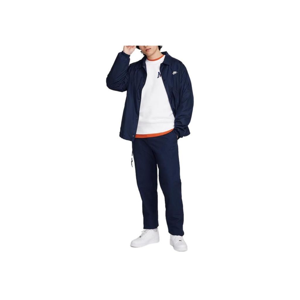 Nike Alphabet Pattern Casual Crew Neck Sweatshirt Men Tops White FV4446-100