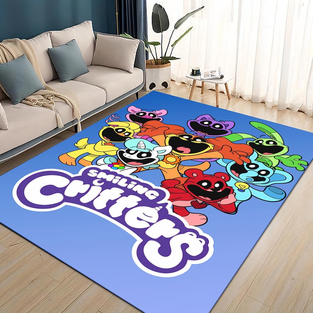 Cartoon S-Smiling C-Critters Catnap Craftycorn Rug Carpet for Living Room Bedroom Home Decor,kids Play Non-slip for Sofa Doormat