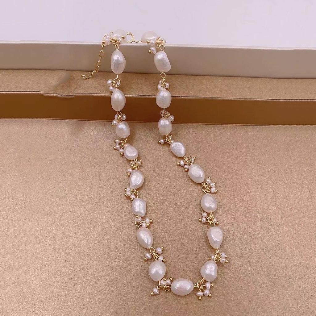Freshwater Pearls In Niche Design Bracelet Beads Beaded Simple Cold Wind Temperament Hand Jewelry