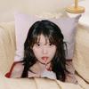 Korean Lee Ji Eun IIU Cushion Cover Silky Short Plush DoubleSided Printed Pillow Case for Sofa All Seasons Home Decor Gift