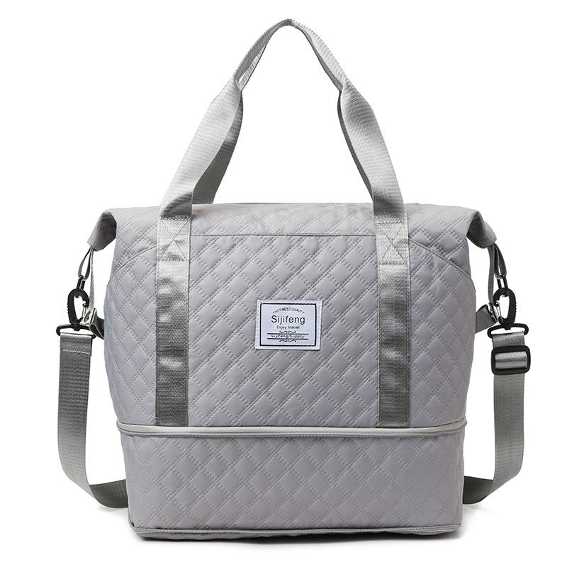 Travel Bag Dry and Wet Separation Fitness Bag Large Capacity Expandable Boarding Bag Sports Shoulder Messenger Delivery Bag