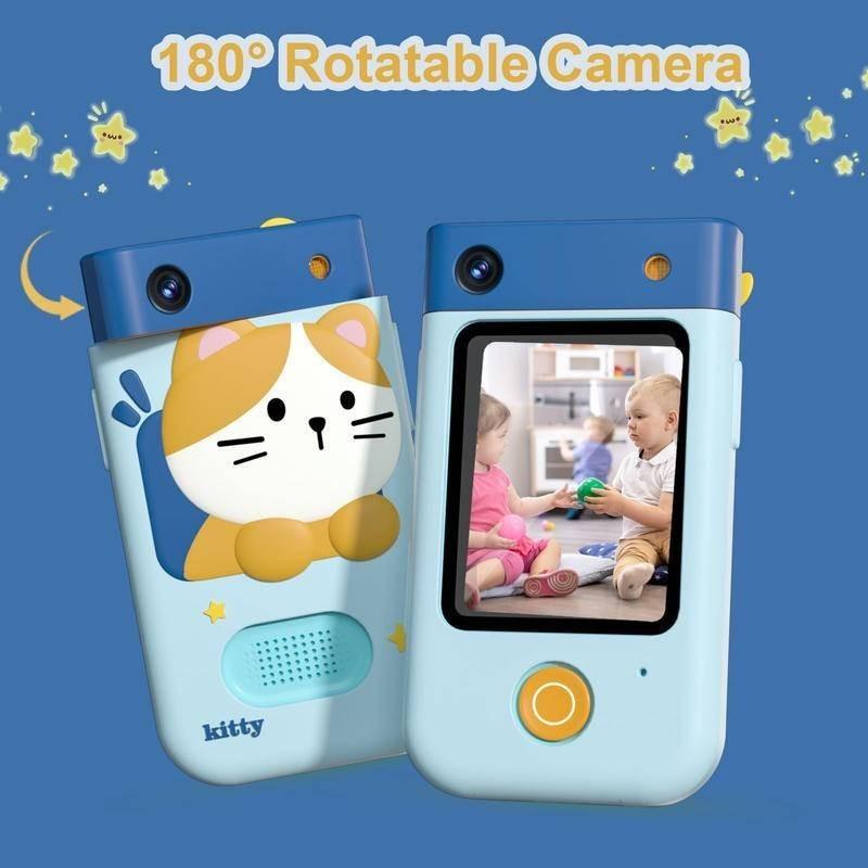 4800W Barn Puslespill Tidlig Utdanning Smartphone 180 Flip Før Og Etter Fotografering Barn Kamera Telefon Leker