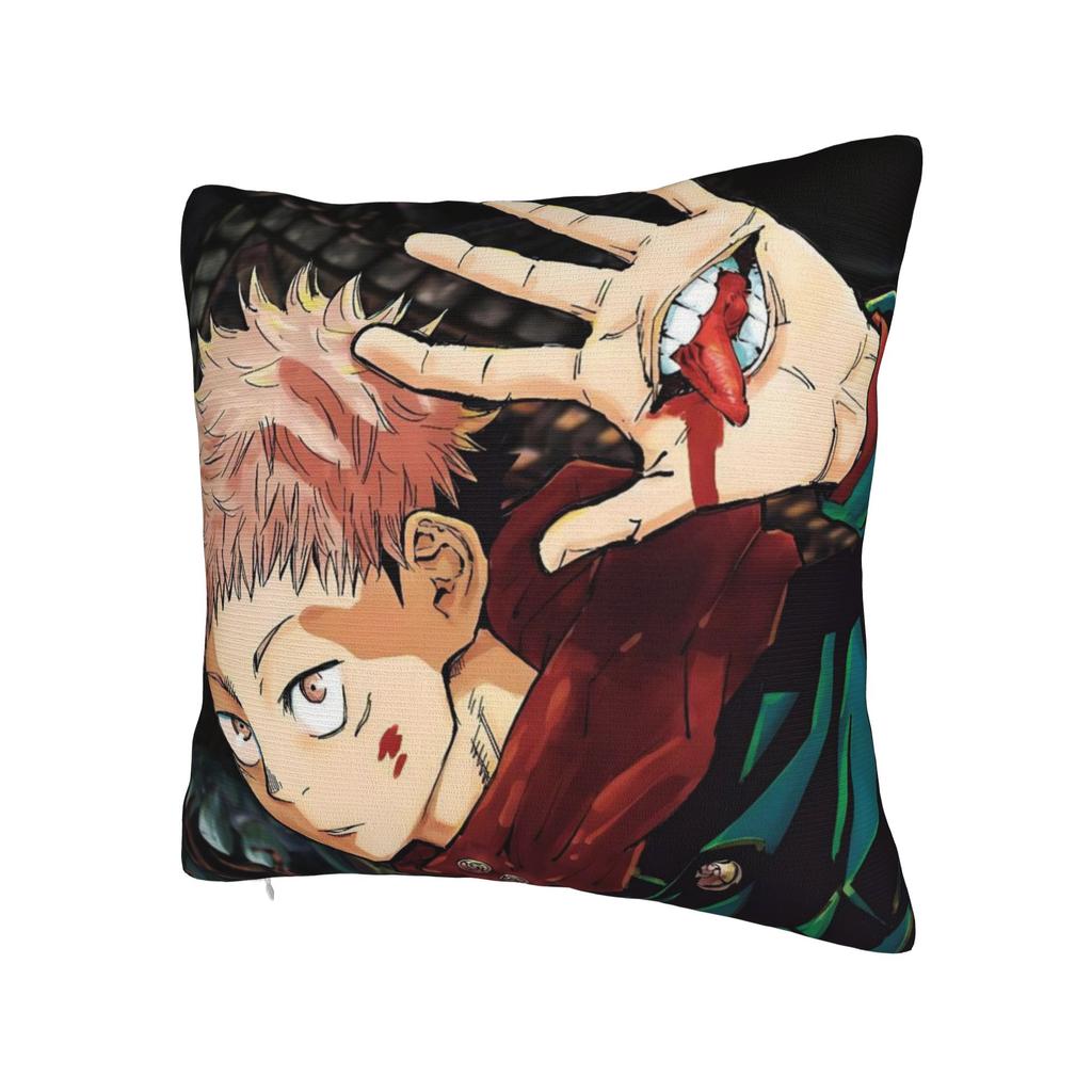Itadori Yuji Pillow Covers Merch Printing Cushion Cover Gift JJK Anime Pillow Case Cover Home Multi-Size