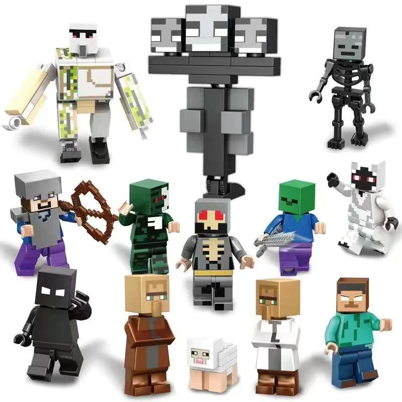 Minecraft-Themed Cave Village Construction Set for Kids - Educational Puzzle with Building Blocks