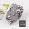 Cotton Tie Men'S Floral Printed Cotton 6Cm Narrow Casual Tie Women'S Flower Tie