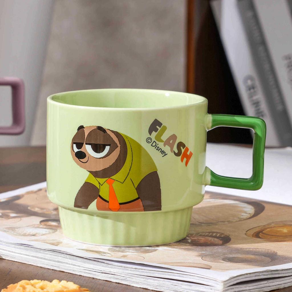 Crazy Zootopia Mug Girls High-Value Water Cup Office With Lid Cartoon Birthday Gift Ceramic Cup