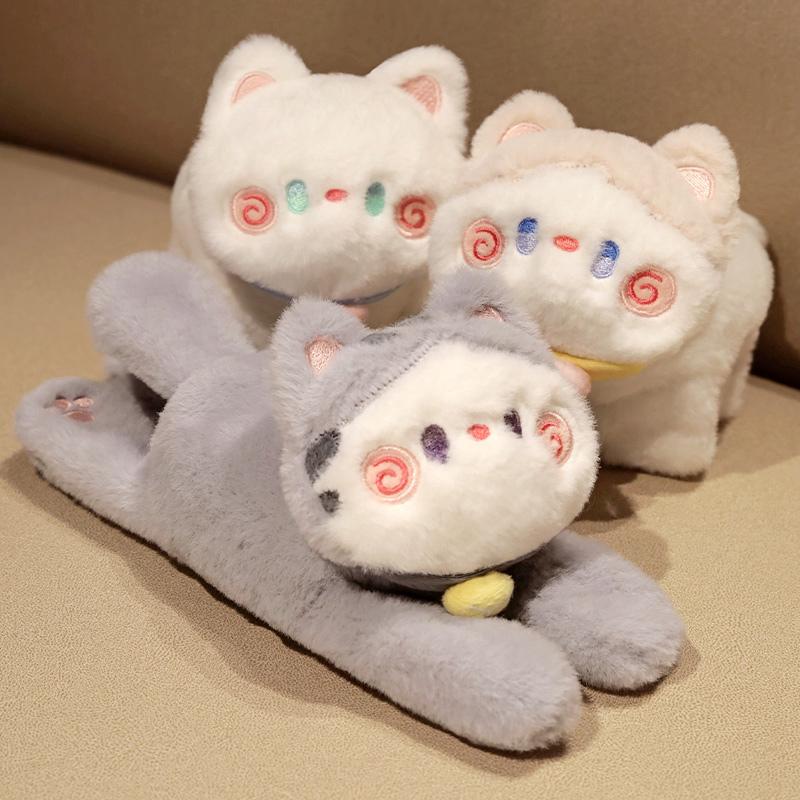 Animal Cat Slap Snap Wrap Wristband Bracelet Hug Cat Plush Hand Ring Wristband Kids Toys Elegant Birthday Christmas Gift