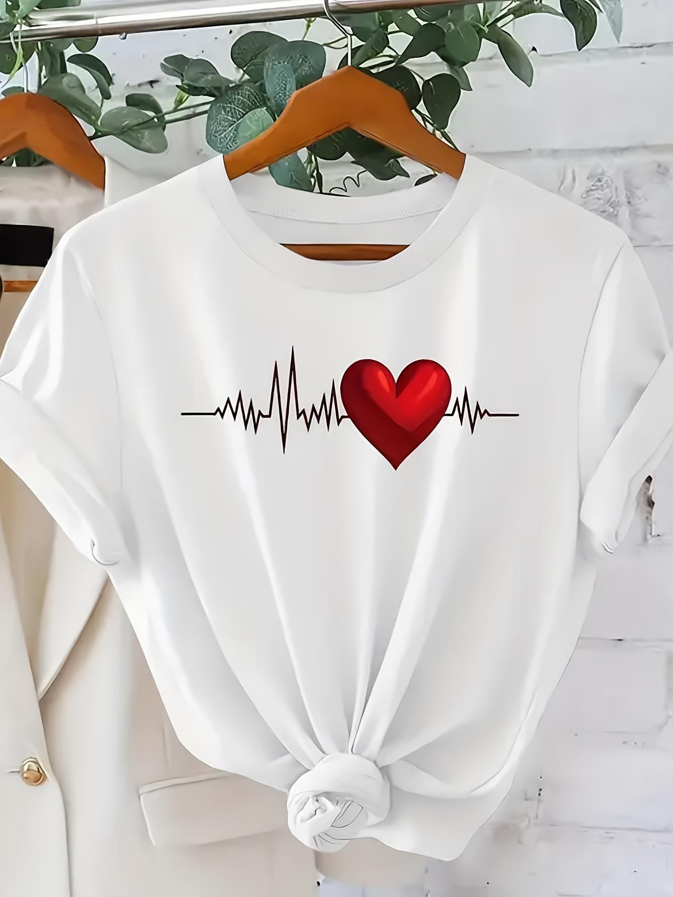 

Short Sleeved Round Neck Women S T-shirt | Trendy and Distinctive Prints, Suitable for Spring, Autumn, and Summ European Size XXL